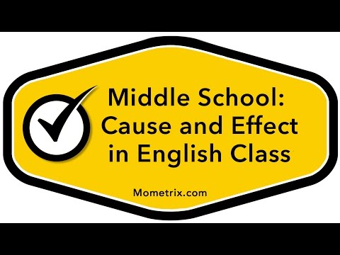 Cause and Effect for Middle Schoolers in English Class