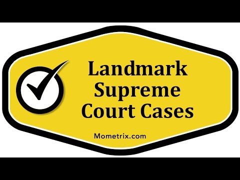 Landmark Supreme Court Cases