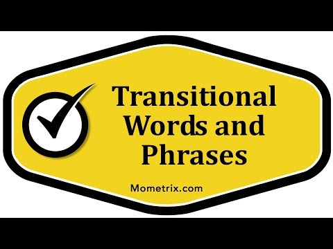 Transitional Words and Phrases