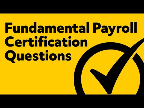 Fundamental Payroll Certification Study Guide Questions