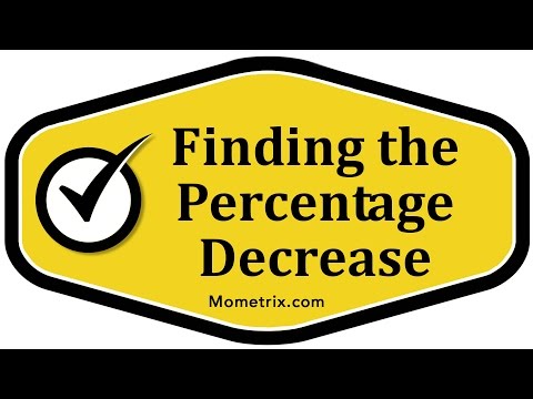Finding the Percentage Decrease