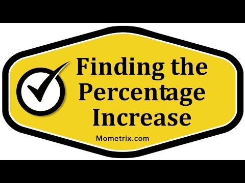 Finding the Percentage Increase