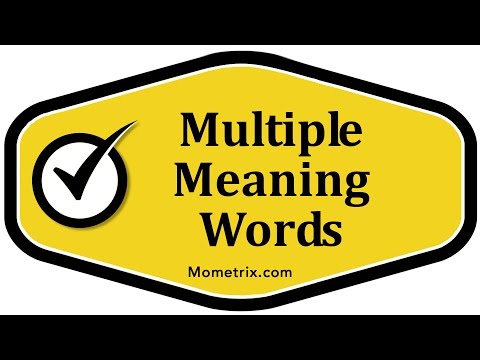 Multiple Meaning Words