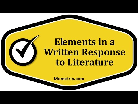 Elements in a Written Response to Literature
