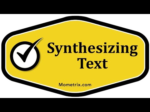 Synthesizing Text