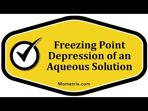 Freezing Point Depression of an Aqueous Solution