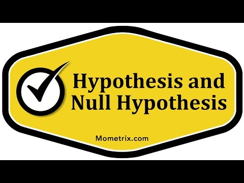 Hypothesis and Null Hypothesis