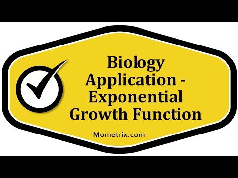 Biology Application - Exponential Growth Function