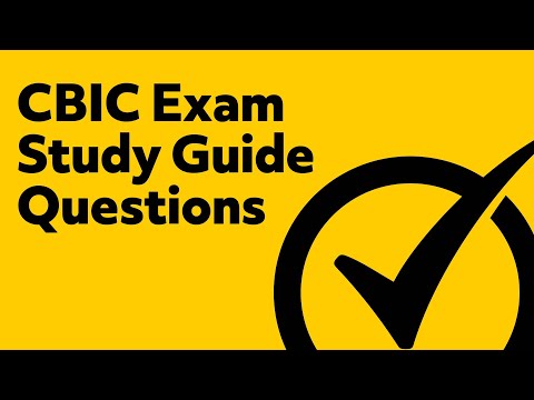 CBIC Exam Study Guide Questions