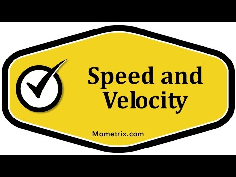 Speed and Velocity