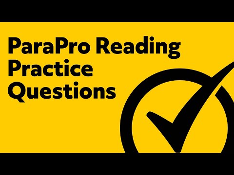 Free ParaPro Reading Practice Test