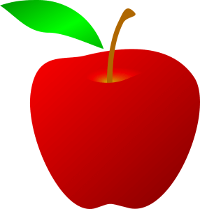 A red apple