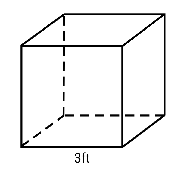 cube that is 3ft