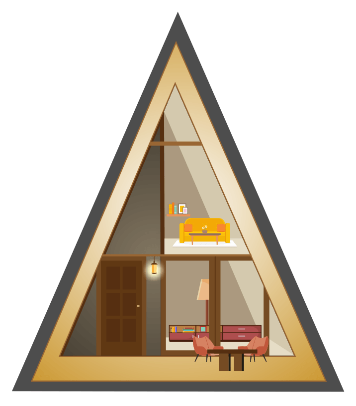 triangular little house