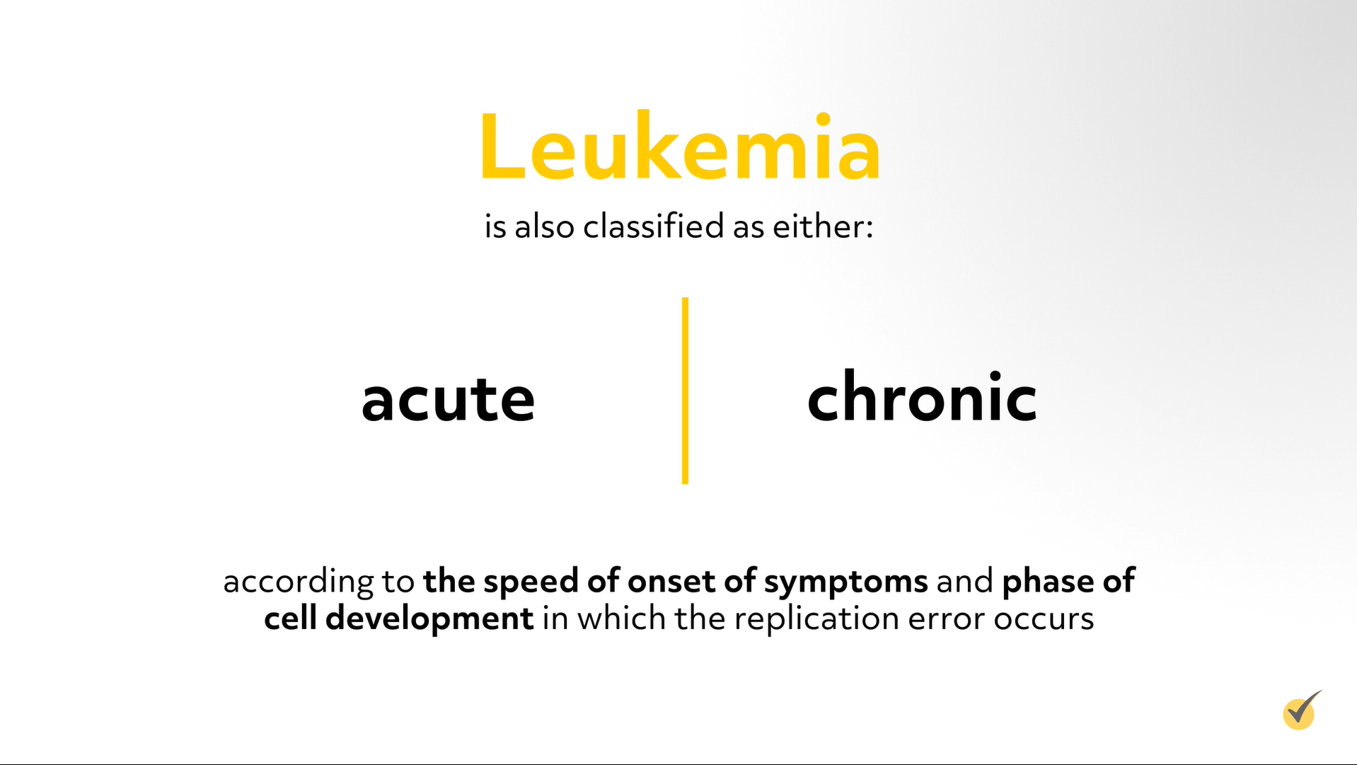 acute vs chronic leukemia