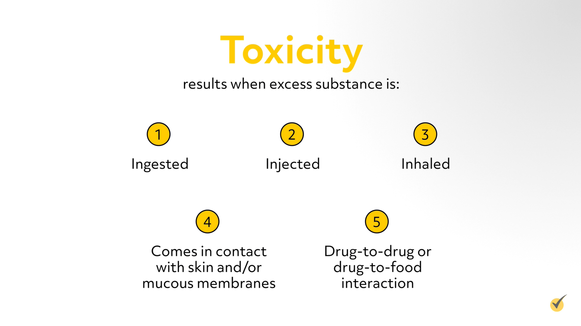 What toxicity types are there?