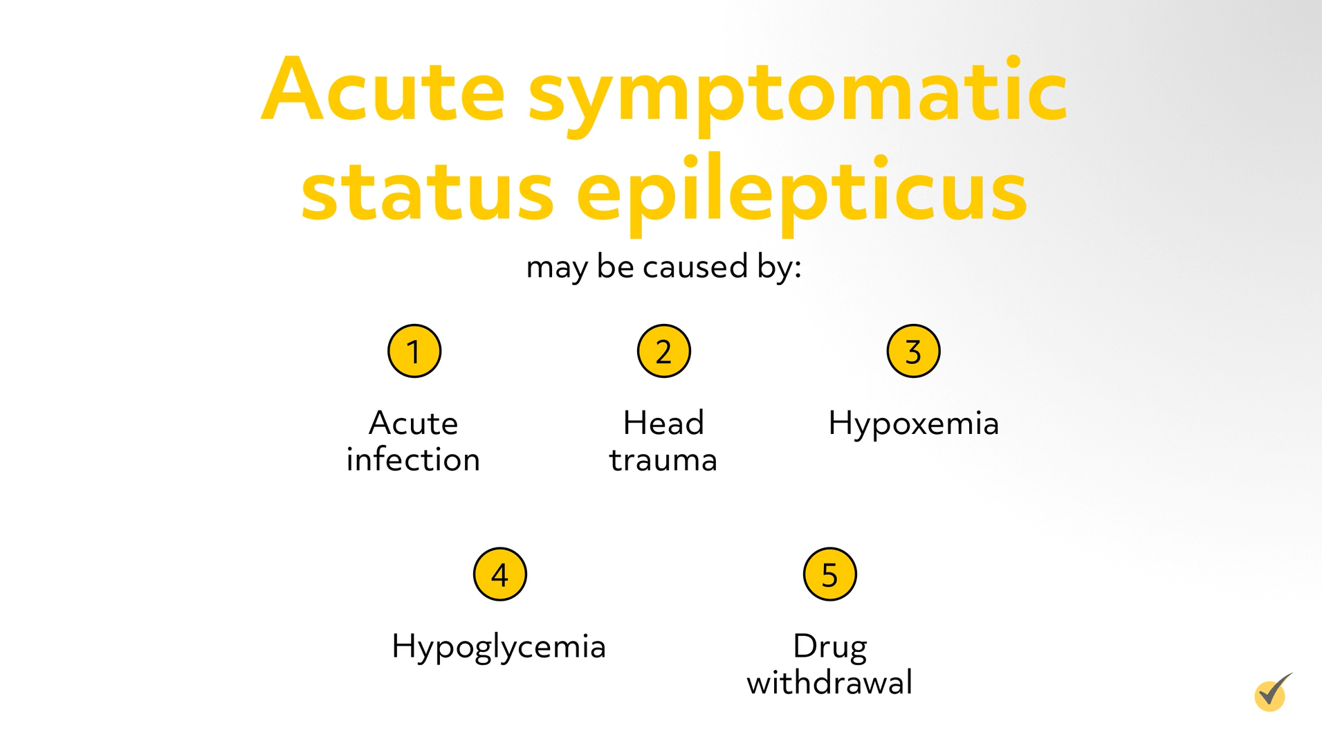 Causes of acute symptomatic status epilepticus