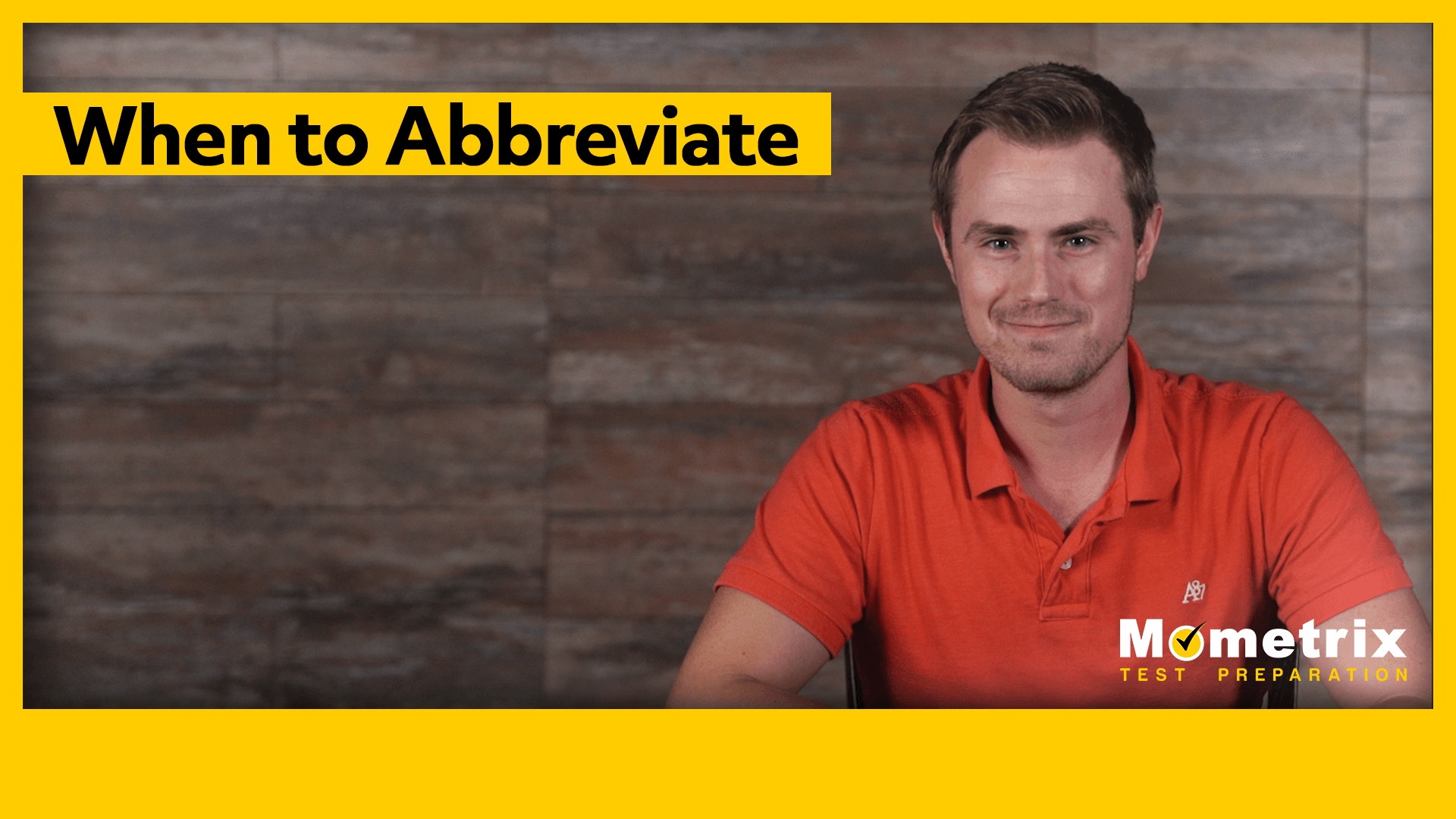 When to Abbreviate [Video]