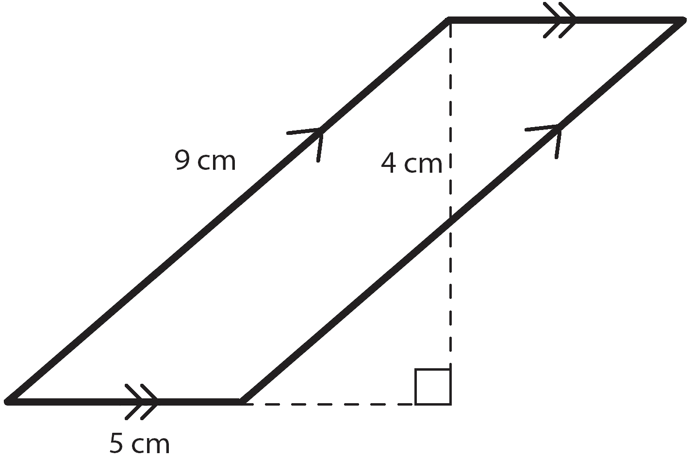 Area parallelogram