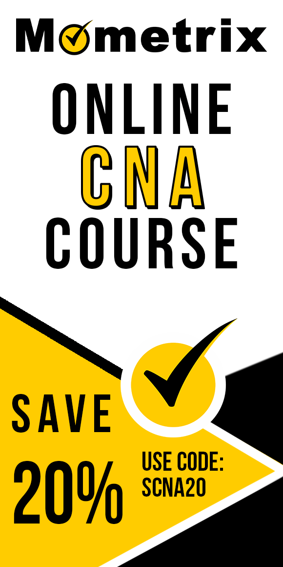 Click here for 20% off of Mometrix Certified Nursing Assistant online course. Use code: SCNA20