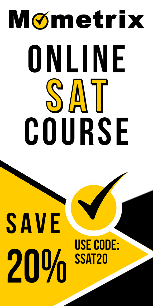 Click here for 20% off of Mometrix SAT online course. Use code: SSAT20
