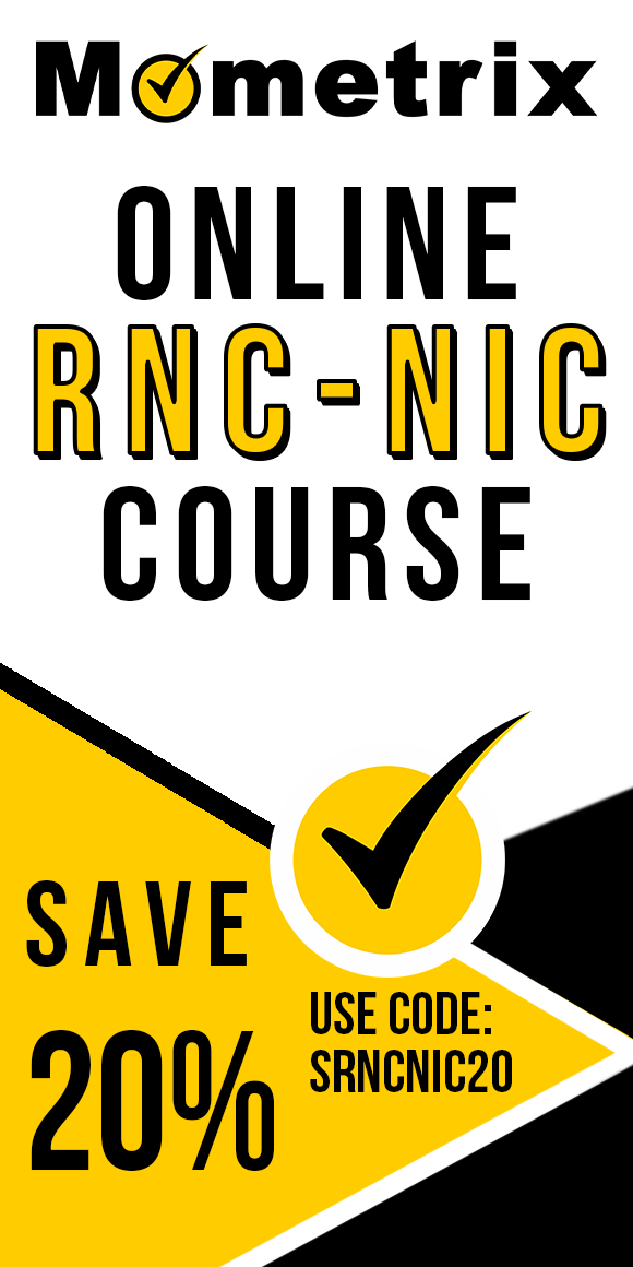Click here for 20% off of Mometrix RNC-NIC online course. Use code: SRNCNIC20