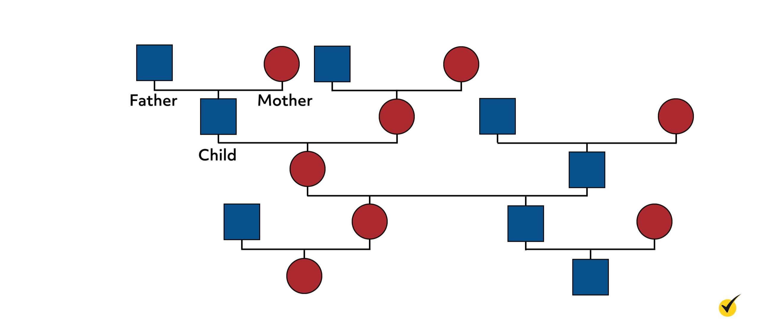 Bowen Family System diagram of triangles