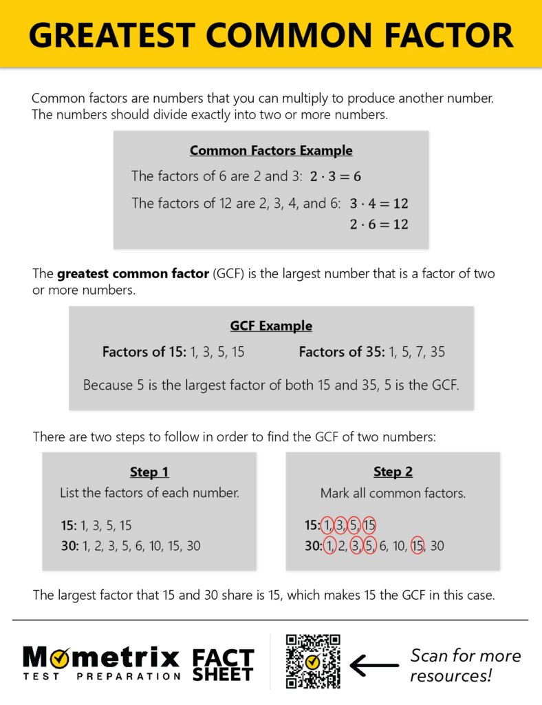 What Is The Greatest Common Factor And Least Common Multiple 