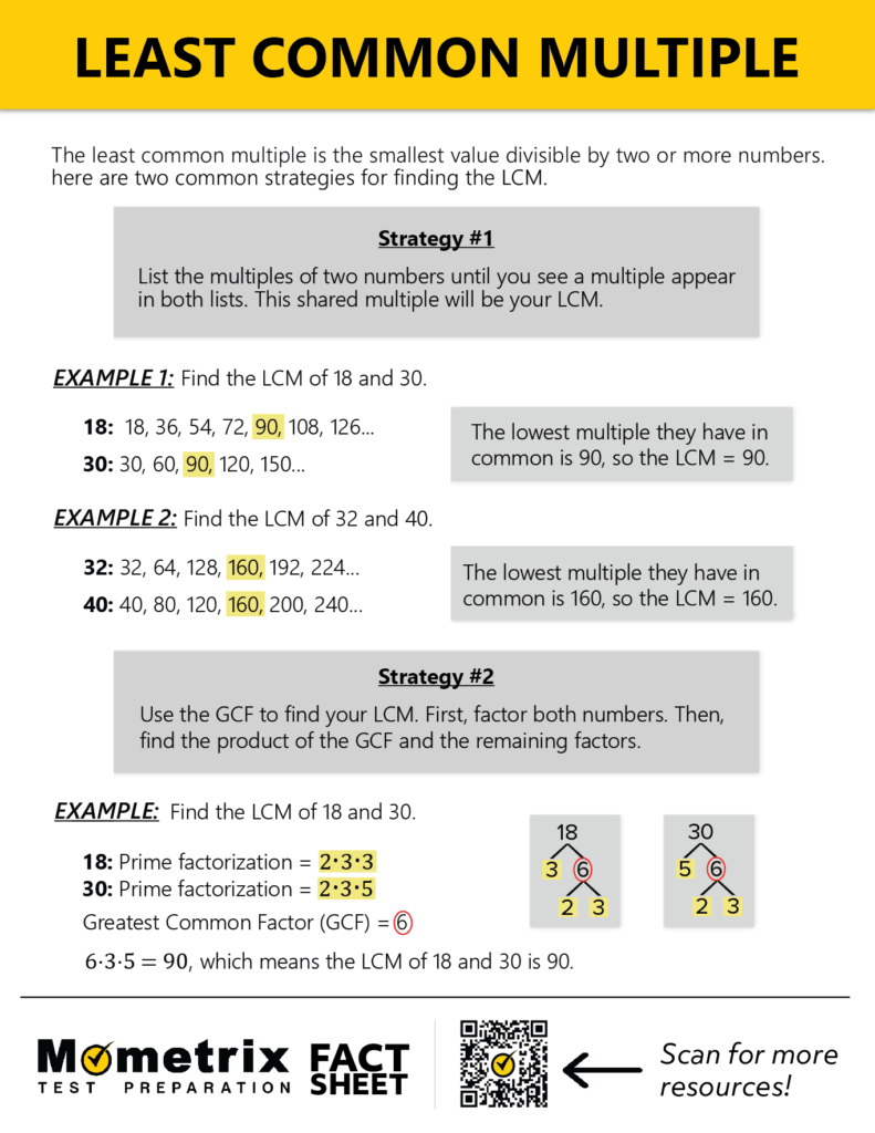 What Is The Greatest Common Factor And Least Common Multiple 