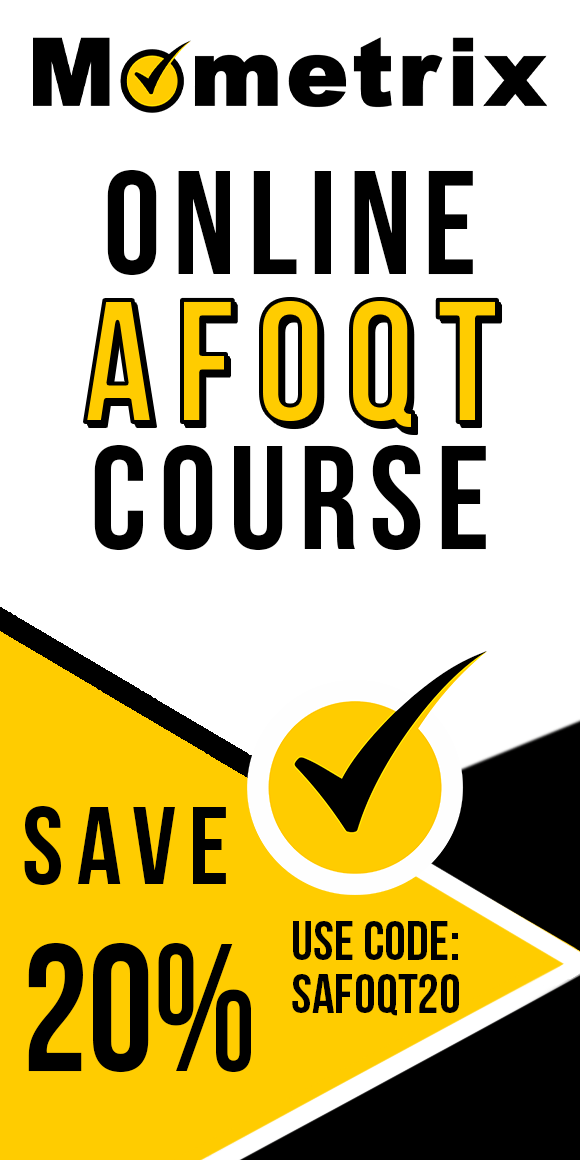 Click here for 20% off of Mometrix AFOQT online course. Use code: SAFOQT20