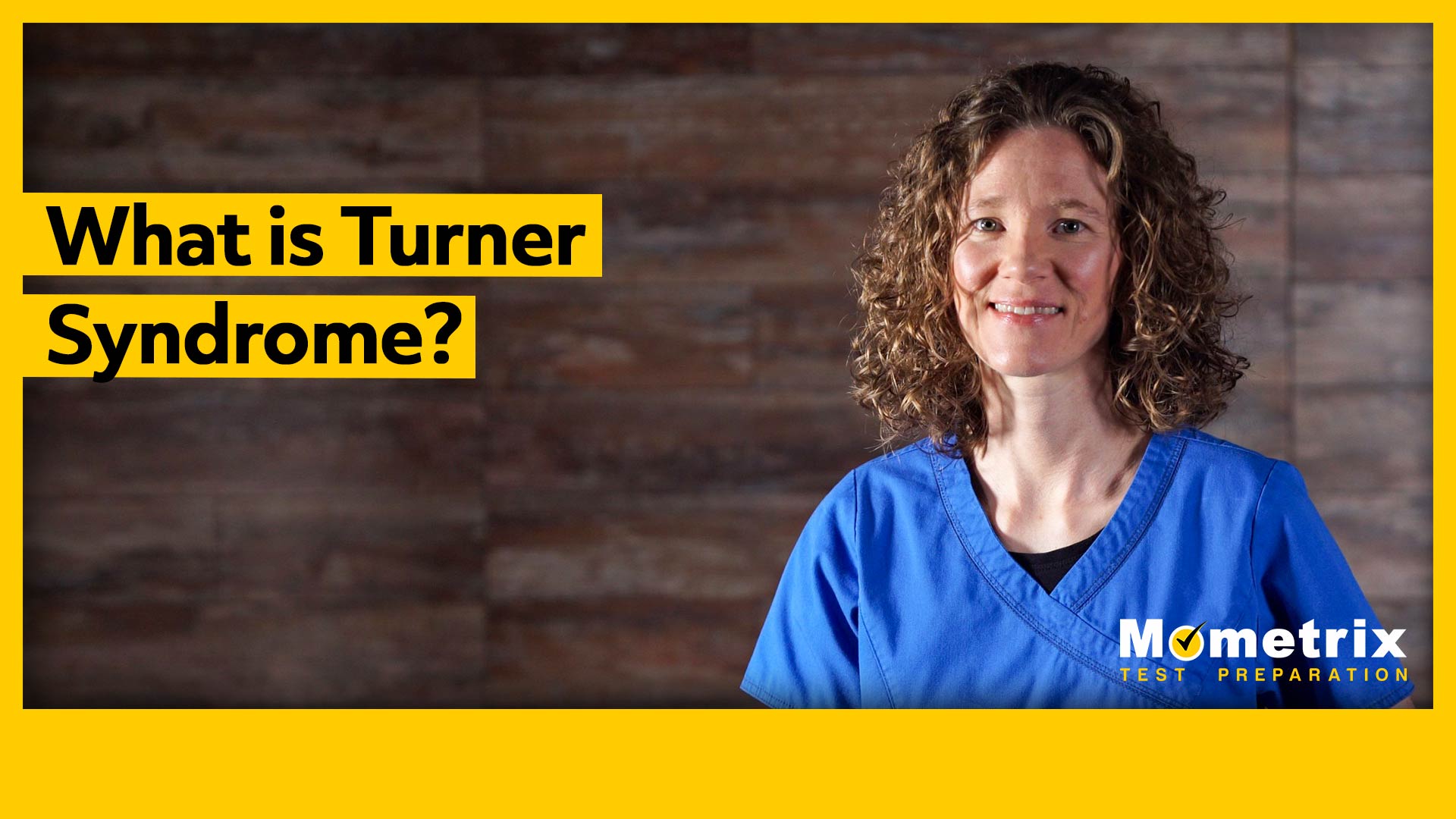 A person in medical scrubs stands next to text that reads, "What is Turner Syndrome?" with the Mometrix Test Preparation logo visible in the bottom right corner.