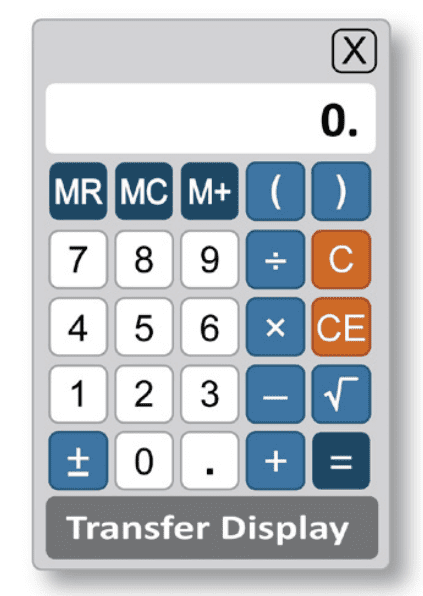 onscreen calculator