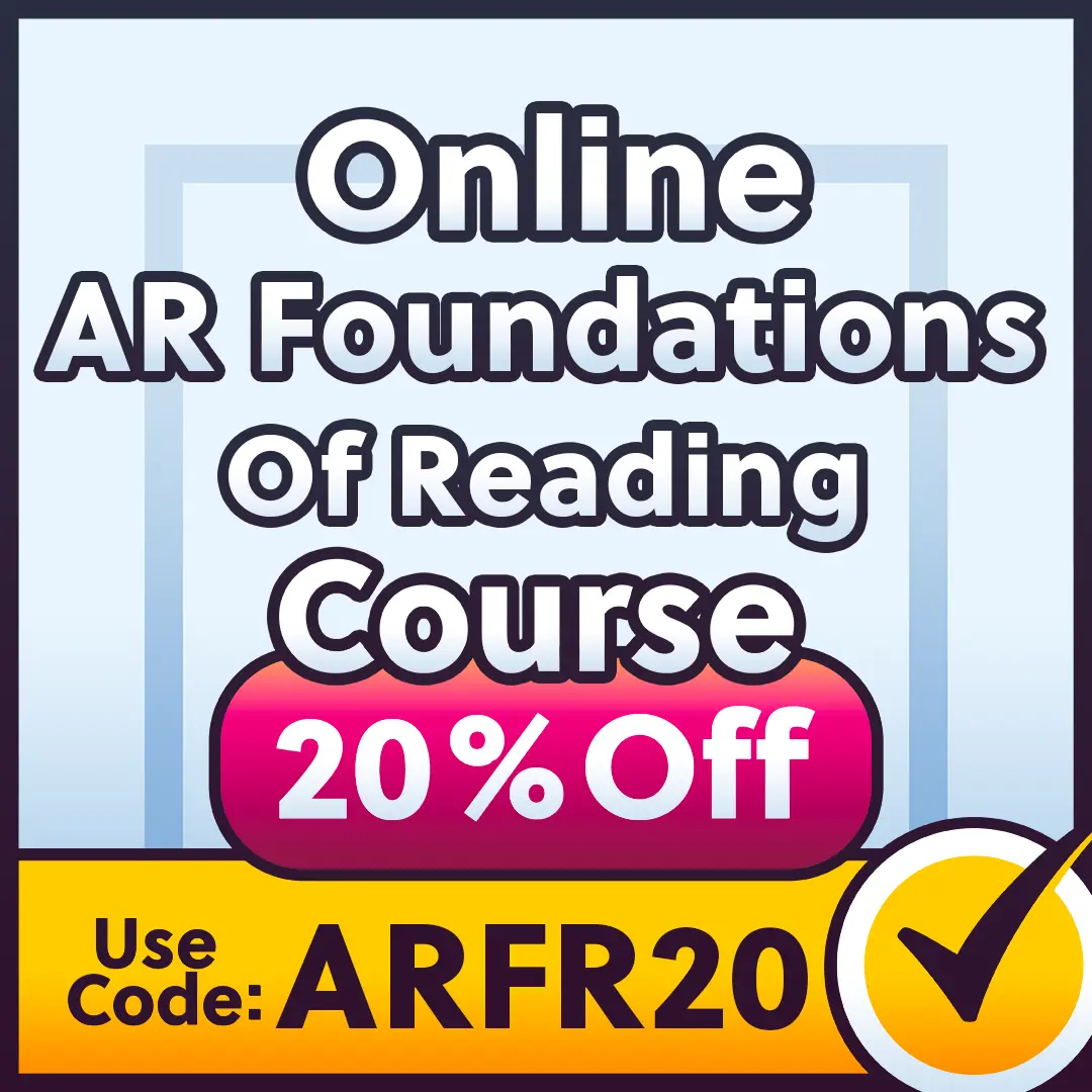 20% off coupon for the AR Foundations of Reading online course.