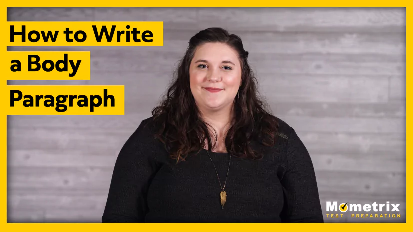 Thumbnail for the "How to Write a Body Paragraph" video.