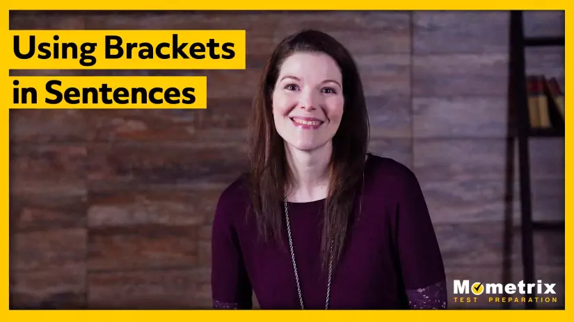 Thumbnail for the "Using Brackets in Sentences" video.