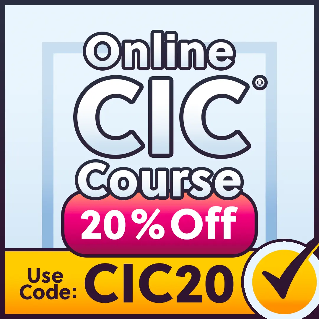 20% off coupon for the CIC online course.