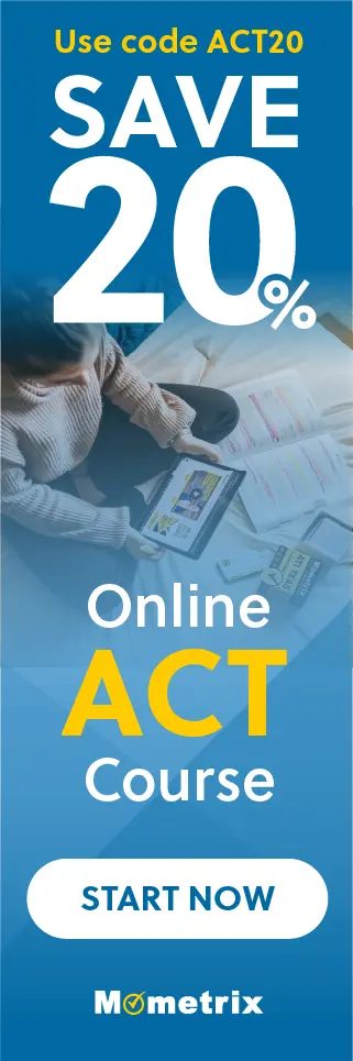 Save 20% on Mometrix ACT online course. Use code: SACT20.