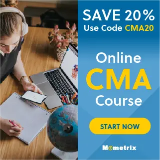 20% off coupon for the CMA online course.