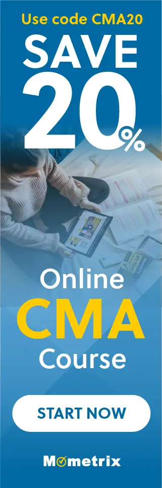 Save 20% on Mometrix CMA online course. Use code: SCMA20.