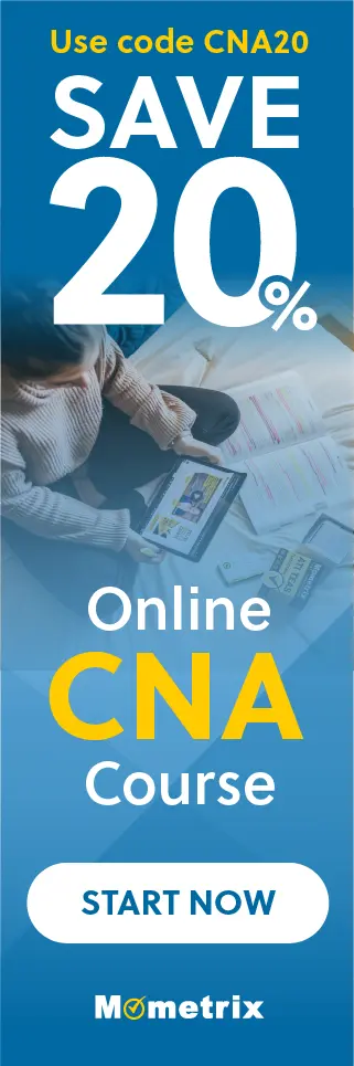 Save 20% on Mometrix CNA online course. Use code: SCNA20.