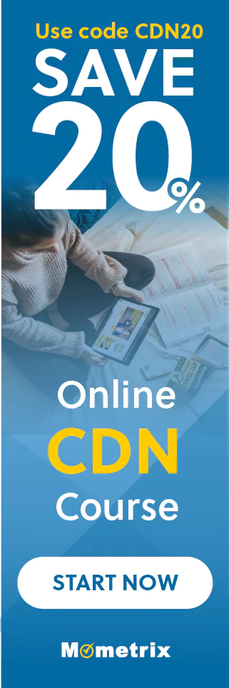 Click here for 20% off of Mometrix CDN online course. Use code: CDN20