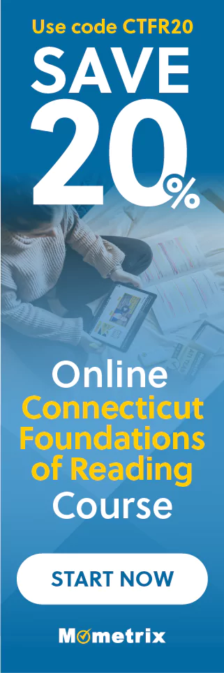 Click here for 20% off of Mometrix CT Foundations of Reading online course. Use code: SCTFR20