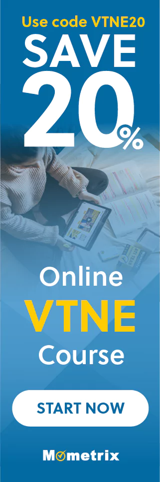 Click here for 20% off of Mometrix VTNE online course. Use code: VTNE20