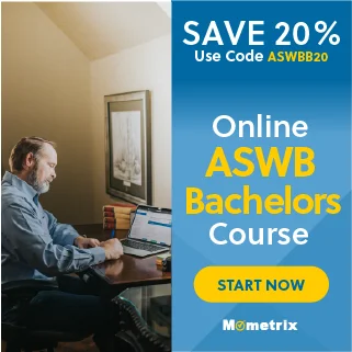 20% off coupon for the ASWB Bachelors online course.