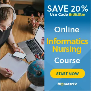 20% off coupon for the Informatics Nursing online course.