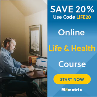 20% off coupon for the Life & Health online course.