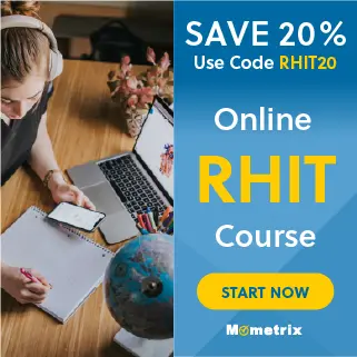 20% off coupon for the RHIT online course.