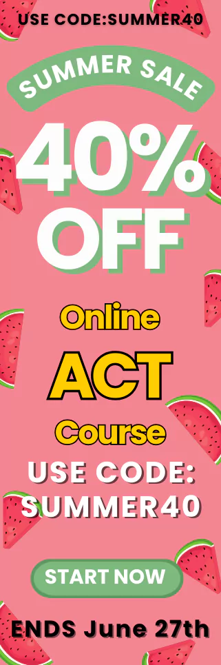 Click here for 20% off of Mometrix ACT online course. Use code: SACT20
