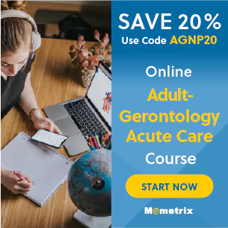 20% off coupon for the Adult Gerontology ACNP online course.