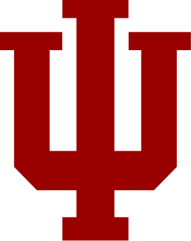 Red "IU" logo in a blocky font on a black background.